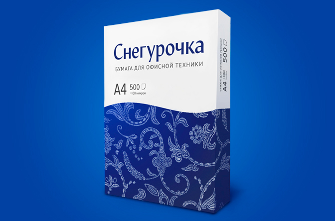 Ребрендинг бумаги «Снегурочка»